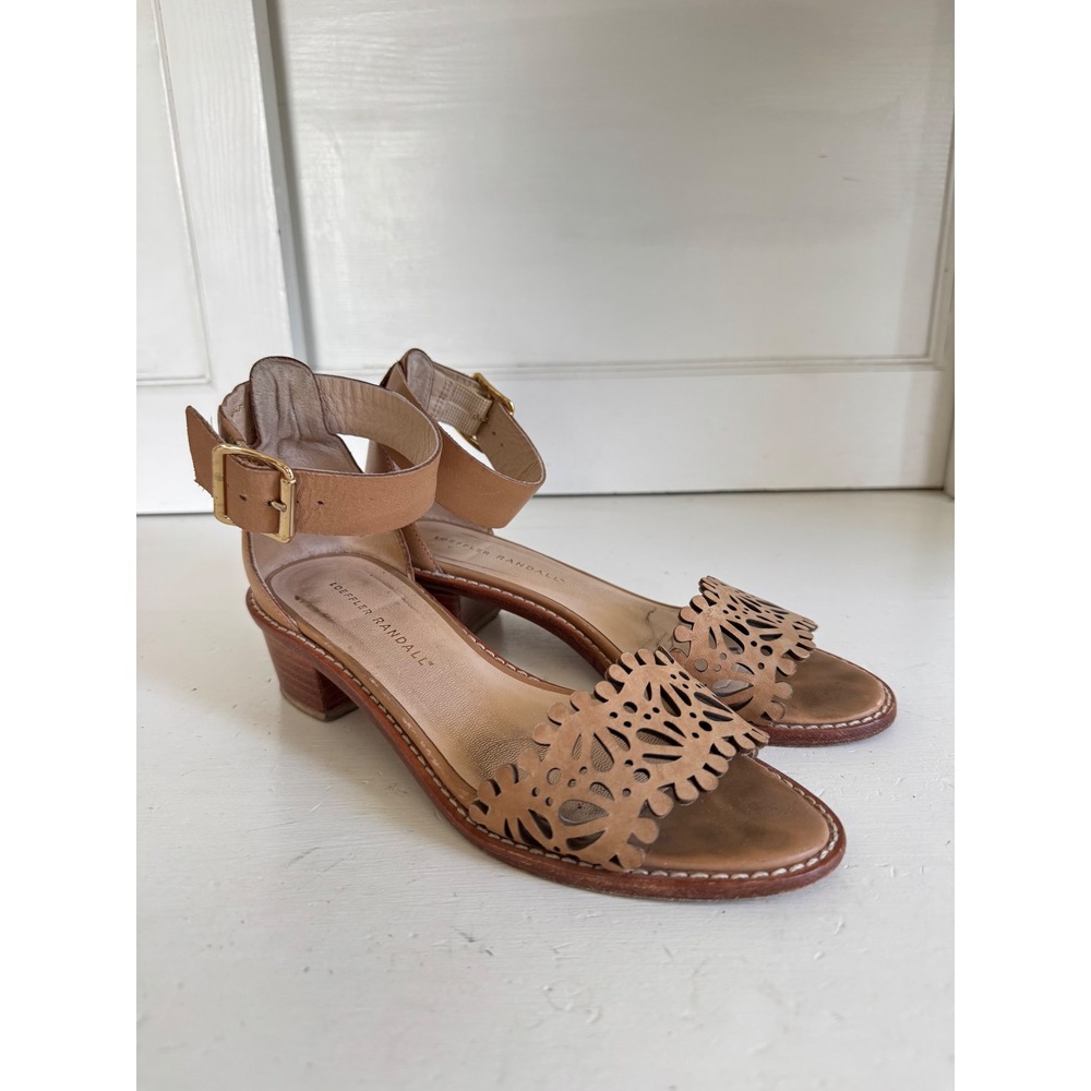 Loeffler Randall Hopie tan leather city sandal size 6.5B